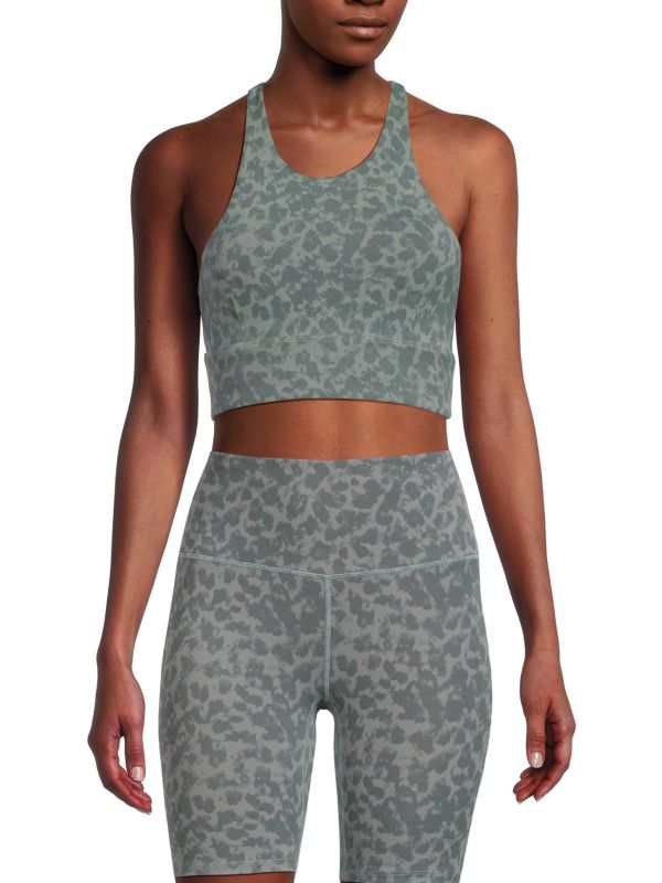 Varley Let's Move Harris Abstract Print Sports Bra